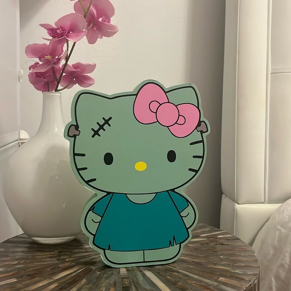 Limited edition, Hello Kitty, Frankenstein wall or table Plaque